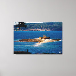 Baby Island op Whidbey Island #1 Canvas Afdruk