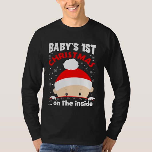 Baby It s Christmas On The Inside Cute Christmas B T-shirt (Voorkant)