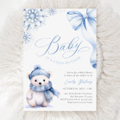 Baby It’s Cold Outside Bear Baby Shower Kaart
