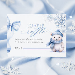 Baby It’s Cold Outside Polar Bear Diaper Raffle Ca Informatiekaartje