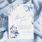 Baby It’s Cold Outside Polar Bear Thank You Card Bedankkaart