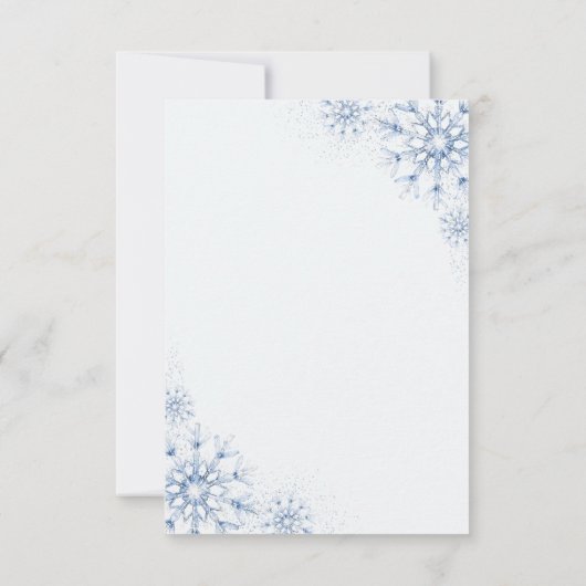 Baby It’s Cold Outside Polar Bear Thank You Card Bedankkaart (Achterkant)