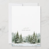 Baby It’s Cold Outside Winter Baby Shower Invite Kaart (Achterkant)