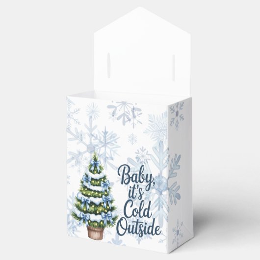 Baby, It’s Cold Outside Winter Boy Baby Shower Bedankdoosjes (Geopend)