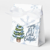 Baby, It’s Cold Outside Winter Boy Baby Shower Bedankdoosjes (Voorkant Zijde)