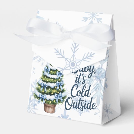 Baby, It’s Cold Outside Winter Boy Baby Shower Bedankdoosjes (Voorkant Zijde)