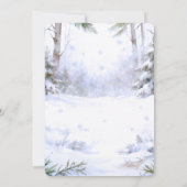 Baby It’s Cold Outside Winter Woodland Baby Shower Kaart (Achterkant)