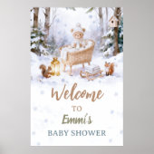 Baby, It’s Cold Outside Winter Woodland  Poster (Voorkant)
