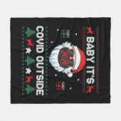 Baby IT_s Covid Outside Santa Kerstman Funny Fleece Deken (Voorkant (Horizontaal))