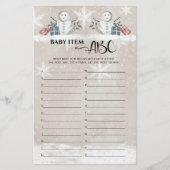 Baby Item ABC Snowman Baby shower (Voorkant)