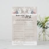 Baby Item ABC Snowman Baby shower (Staand voorkant)