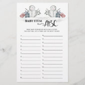 Baby Item ABC Snowman Baby shower (Voorkant)