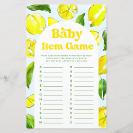 Baby Item Spel Citroen Retro Baby shower