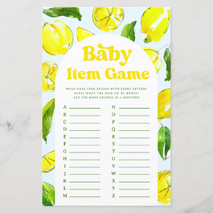 Baby Item Spel Citroen Retro Baby shower