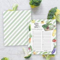 Baby Item spel. Veggie Baby shower spel