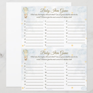 Baby-itemspel - Warm luchtballonontwerp