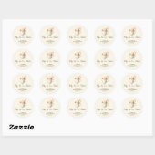 Baby, It's Cocoa Outside Baby Shower  Ronde Sticker (Vel)