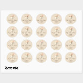 Baby, It's Cocoa Outside Baby Shower Ronde Sticker (Vel)