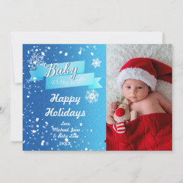 Baby it's cold buiten Holiday Kerst Foto Feestdagenkaart