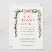 Baby It's Cold Outside All in One Baby Shower Kaart (Voorkant)
