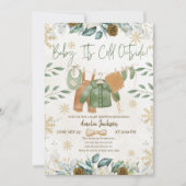 Baby It's Cold Outside Baby Borrel Kaart (Voorkant)