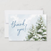 Baby It's Cold Outside Baby Shower Bedankkaart (Voorkant)