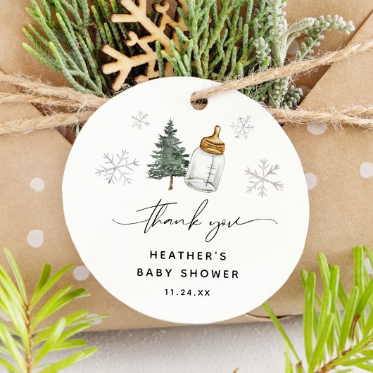 Baby It's Cold Outside Baby Shower Bedankt Bedankjes Labels