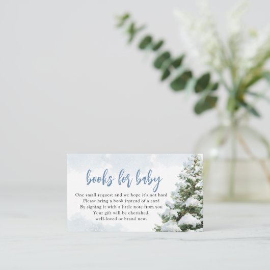 Baby It's Cold Outside Baby Shower Books for Baby Informatiekaartje (Staand voorkant)