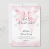 Baby Its Cold Outside Baby Shower Christmas Kaart (Voorkant)