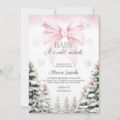 Baby Its Cold Outside Baby Shower Christmas Tree Kaart (Voorkant)
