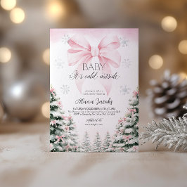 Baby Its Cold Outside Baby Shower Christmas Tree Kaart