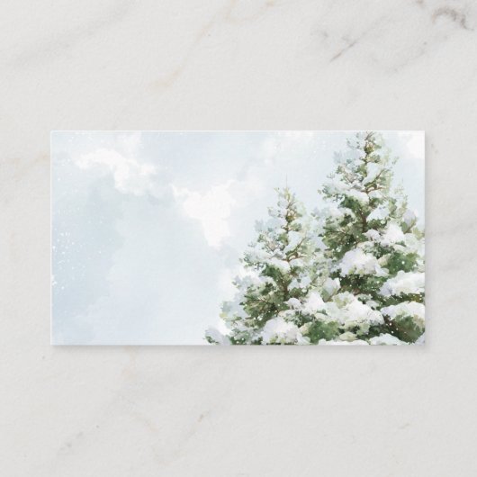 Baby It's Cold Outside Baby Shower Diaper Raffle  Informatiekaartje (Achterkant)