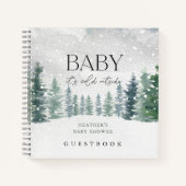 Baby It's Cold Outside Baby Shower Gastenboek Notitieboek (Voorkant)