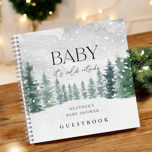 Baby It's Cold Outside Baby Shower Gastenboek Notitieboek