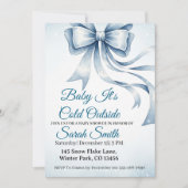 Baby It's Cold Outside Baby Shower Invitation Kaart (Voorkant)