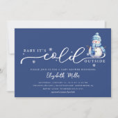Baby It's Cold Outside Baby Shower Kaart (Voorkant)