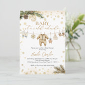 Baby it's Cold Outside Baby Shower Kaart (Staand voorkant)