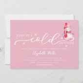 Baby It's Cold Outside Baby Shower Kaart (Voorkant)