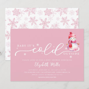Baby It's Cold Outside Baby Shower Kaart
