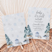 Baby It's Cold Outside Baby Shower Kaart