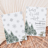 Baby It's Cold Outside Baby Shower Kaart