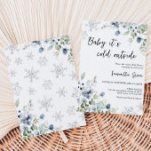 Baby It's Cold Outside Baby Shower Kaart
