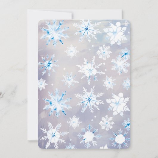 Baby It's Cold Outside Baby Shower Kaart (Achterkant)