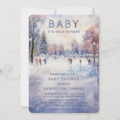 Baby It's Cold Outside Baby Shower Kaart (Voorkant)