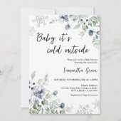 Baby It's Cold Outside Baby Shower Kaart (Voorkant)