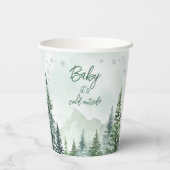 Baby it's Cold Outside Baby Shower Papieren Bekers (Achterkant)