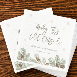 Baby It's Cold Outside Baby Shower Servet