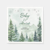 Baby it's Cold Outside Baby Shower Servet (Voorkant)
