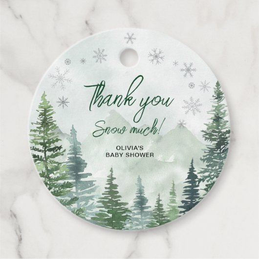 Baby it's Cold Outside Baby Shower Thank you Bedankjes Labels (Voorkant)
