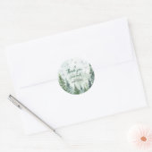 Baby it's Cold Outside Baby Shower Thank you Ronde Sticker (Envelop)